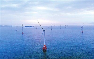 廣東省首個海上風(fēng)電項目“心臟”開始跳動 三角島升壓站受電成功（附圖）