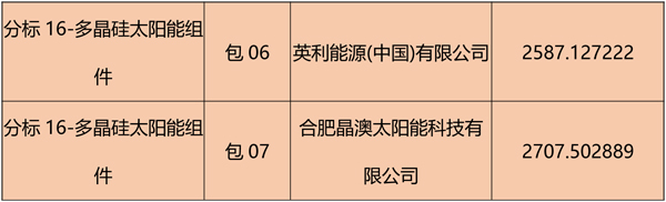 國網(wǎng)2018綜合能源服務(wù)項目招標(biāo)光伏組件、逆變器中標(biāo)名單