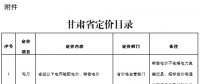 甘肅省定價(jià)目錄發(fā)布：涉及省級(jí)以下電網(wǎng)輸配電價(jià)、銷(xiāo)售電價(jià)