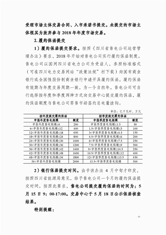 四川2018年度電力直接交易1號(hào)公告：風(fēng)電、光伏、部分水電企業(yè)可參與直接交易