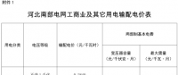 河北調電價：南網(wǎng)工商業(yè)及其他電價降低0.22分/千瓦時