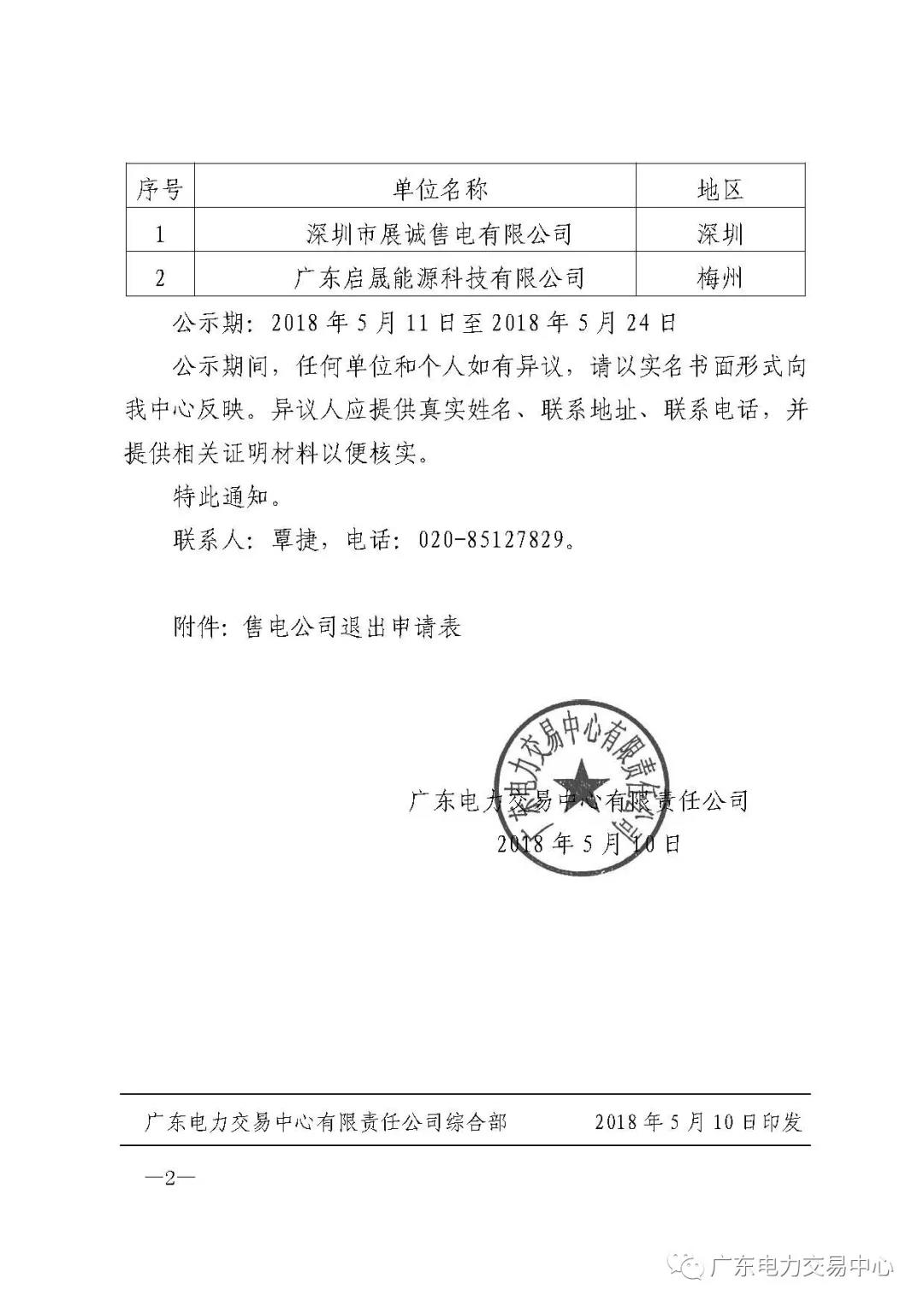 廣東首例售電公司退出電力市場！2家售電公司為自愿退出