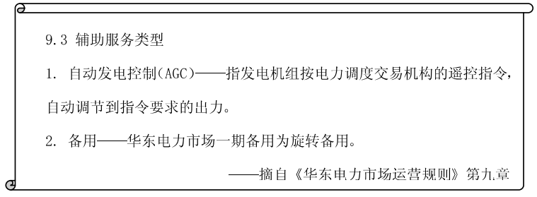《電力市場概論》電量市場—電市場中的輔助服務(wù)