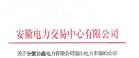 安徽1家具有發(fā)電業(yè)務(wù)的售電公司退出電力市場(chǎng)