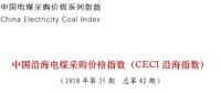 中電聯公布沿海電煤采購指數CECI第42期：5000大卡電煤成交價環(huán)比上漲8元/噸