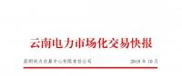 云南電力市場(chǎng)化交易快報(bào)(2018年10月)