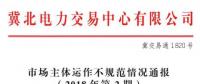 冀北電力市場主體運作不規(guī)范情況通報（2018年第2期）：21家售電公司未按要求補充完善注冊信息