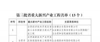 安徽省第三批重大新興產(chǎn)業(yè)工程和重大新興產(chǎn)業(yè)專項名單發(fā)布