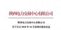 陜西公示8家售電公司（3家北京推送）及2家售電公司的注冊(cè)信息變更申請(qǐng)