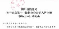 四川新增第十一批4家售電公司